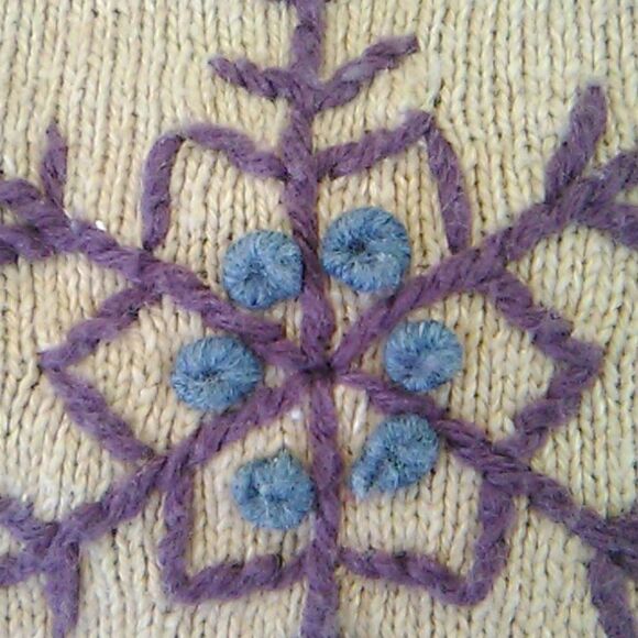 Vintage Holiday Lodge Embroidered Cardigan Sweater Twee - Picture 14 of 14